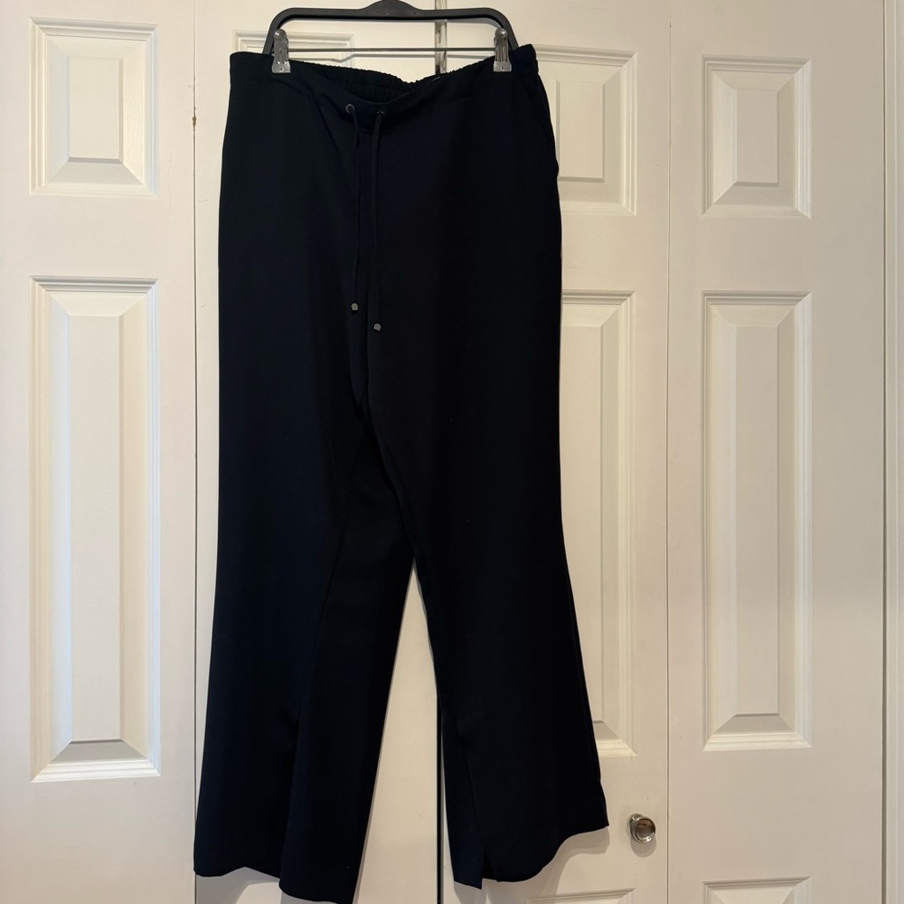 NIC+ZOE MATTE SATIN SPLIT LEG PANT size 14